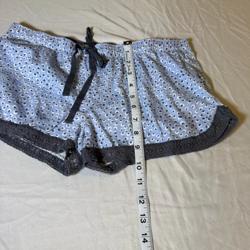 PJ Salvage Light Blue and Charcoal Lounge‎ Shorts